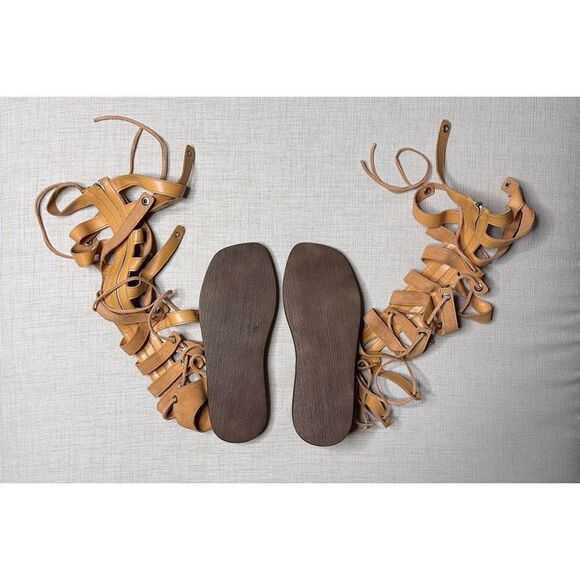 Free People FP Collection Sun Chaser Leather Gladiator Sandals - Picture 7 of 8